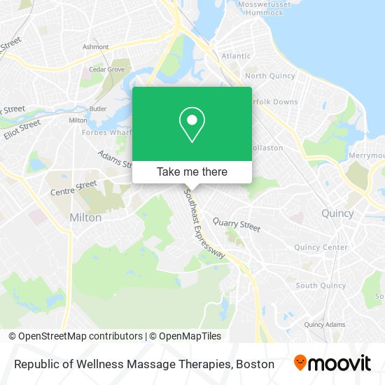 Republic of Wellness Massage Therapies map