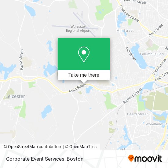 Corporate Event Services map