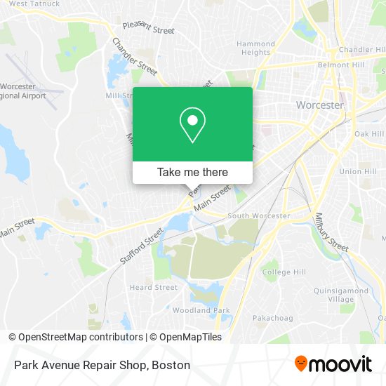 Park Avenue Repair Shop map