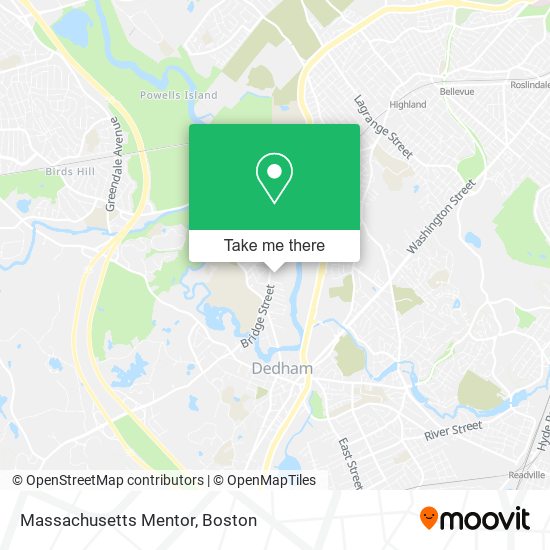 Mapa de Massachusetts Mentor