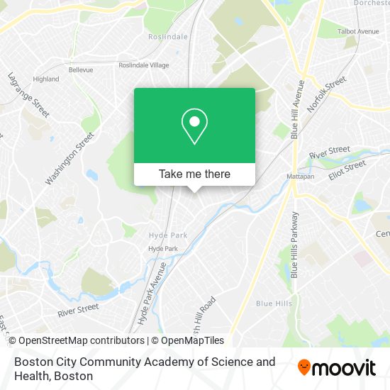 Boston City Community Academy of Science and Health map