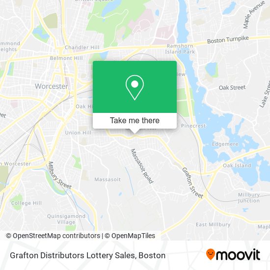 Mapa de Grafton Distributors Lottery Sales