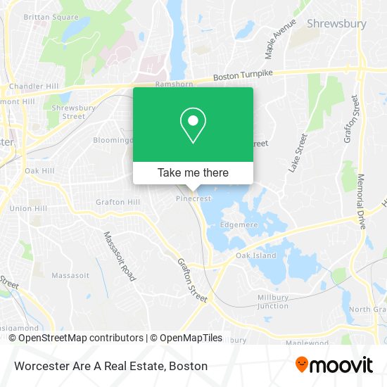 Mapa de Worcester Are A Real Estate