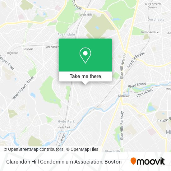 Clarendon Hill Condominium Association map