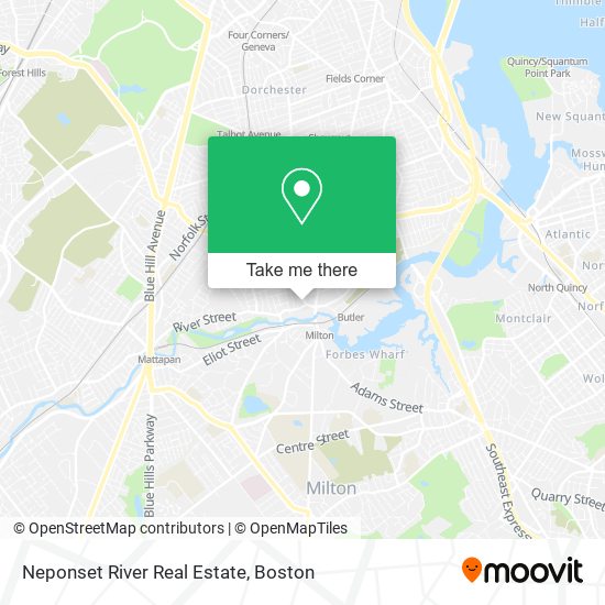 Mapa de Neponset River Real Estate