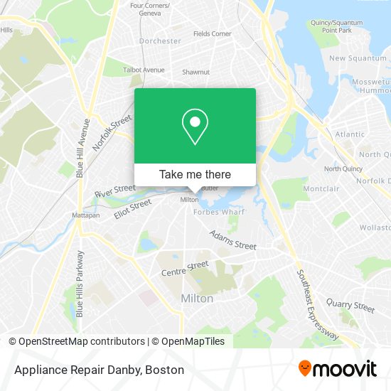 Appliance Repair Danby map