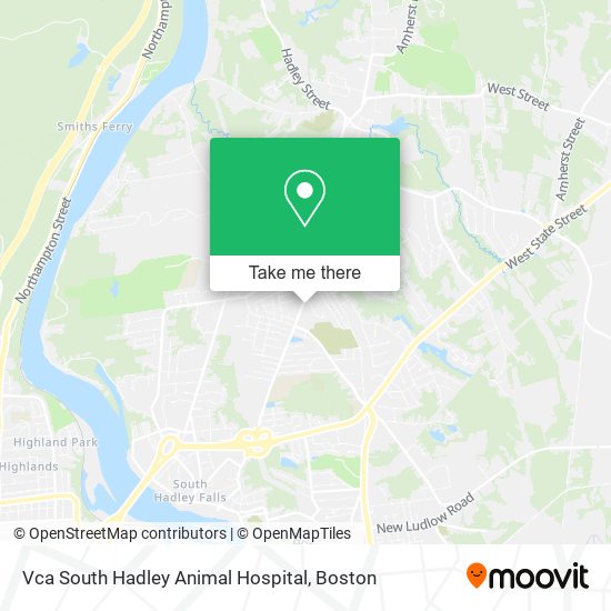 Vca South Hadley Animal Hospital map