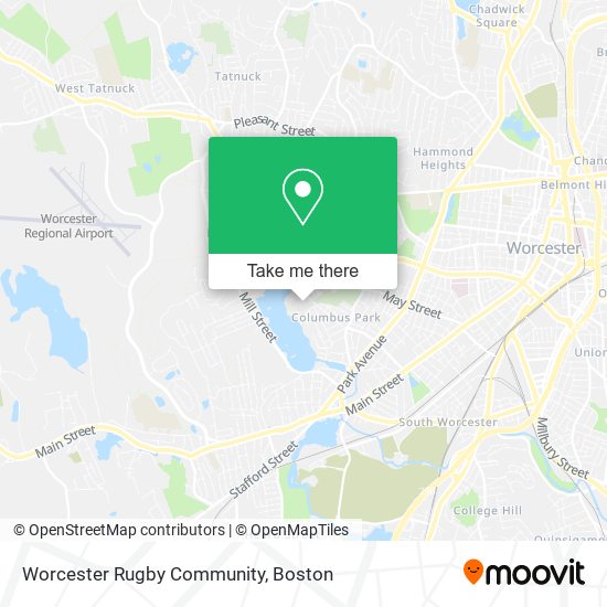 Worcester Rugby Community map