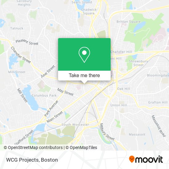 WCG Projects map