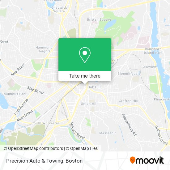 Mapa de Precision Auto & Towing