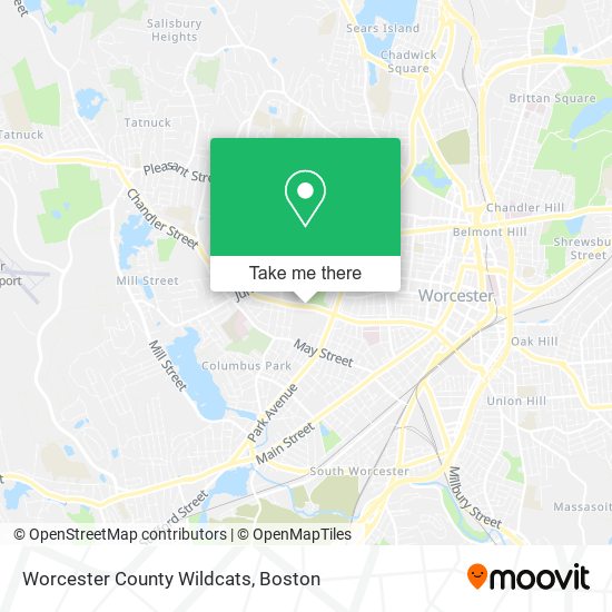 Worcester County Wildcats map