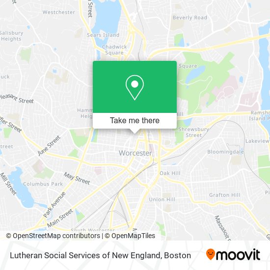 Lutheran Social Services of New England map