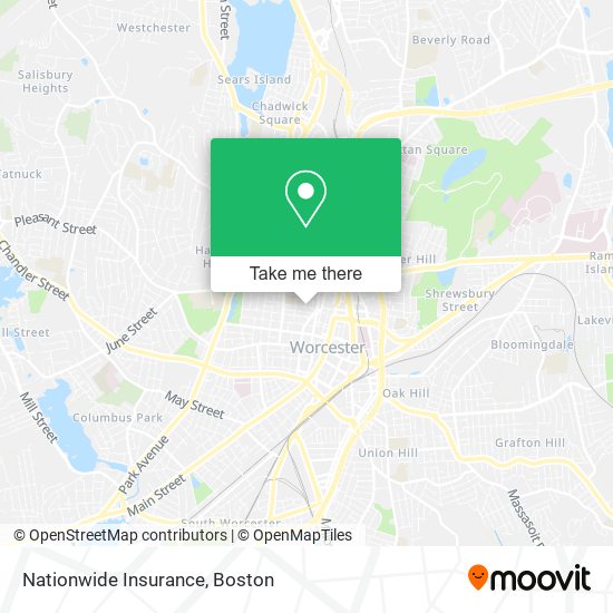 Mapa de Nationwide Insurance