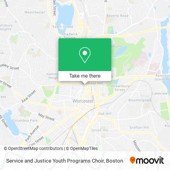 Service and Justice Youth Programs Choir map