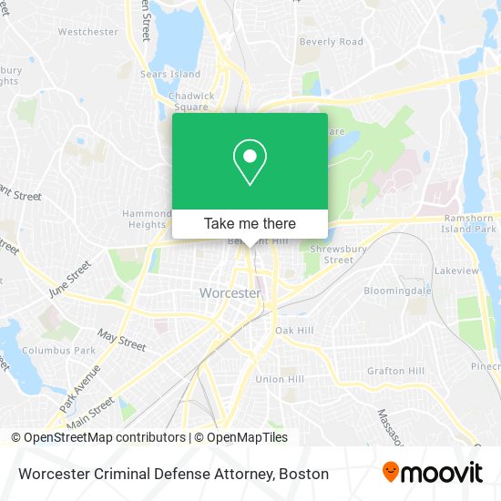 Worcester Criminal Defense Attorney map