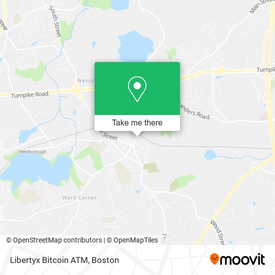 Mapa de Libertyx Bitcoin ATM