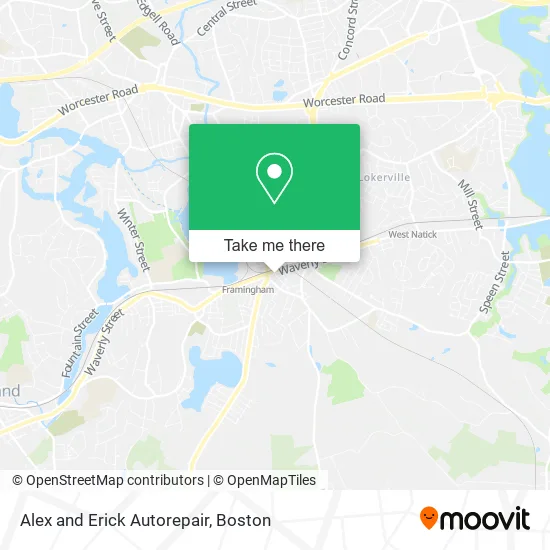 Alex and Erick Autorepair map