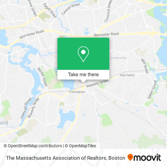The Massachusetts Association of Realtors map