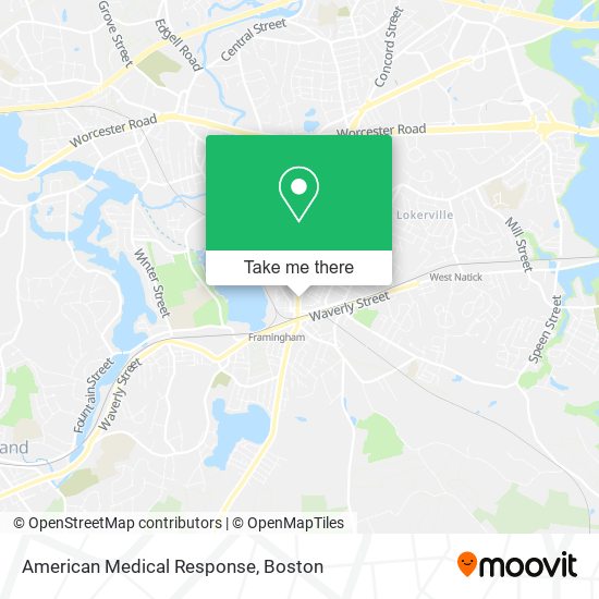 American Medical Response map