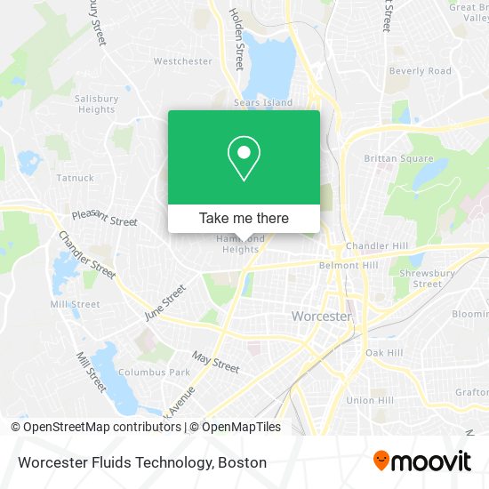 Mapa de Worcester Fluids Technology