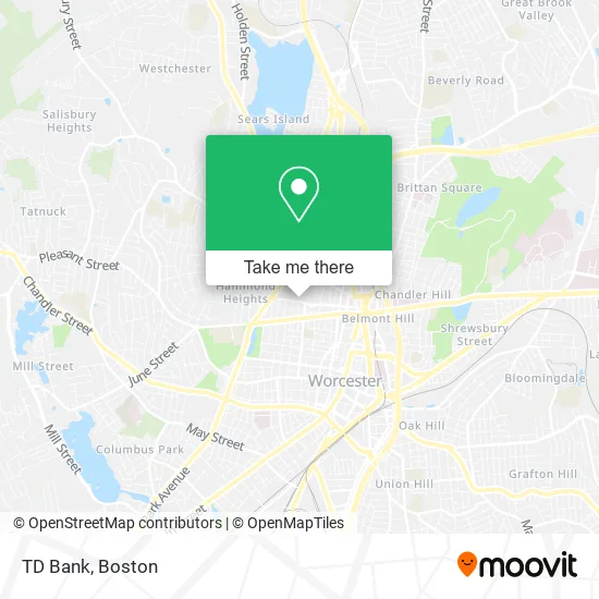 TD Bank map