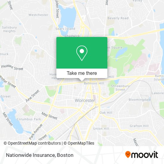 Mapa de Nationwide Insurance