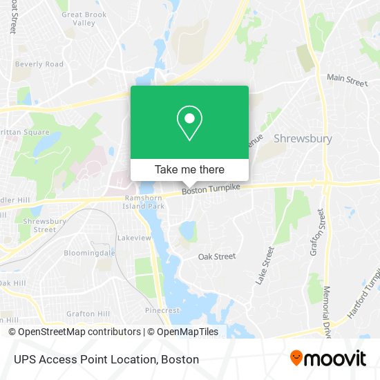 Mapa de UPS Access Point Location