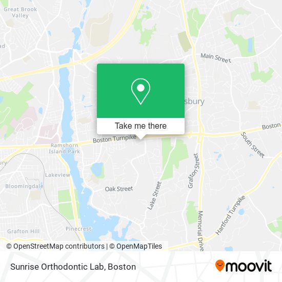 Sunrise Orthodontic Lab map