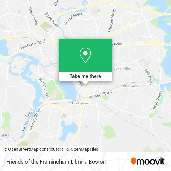 Mapa de Friends of the Framingham Library