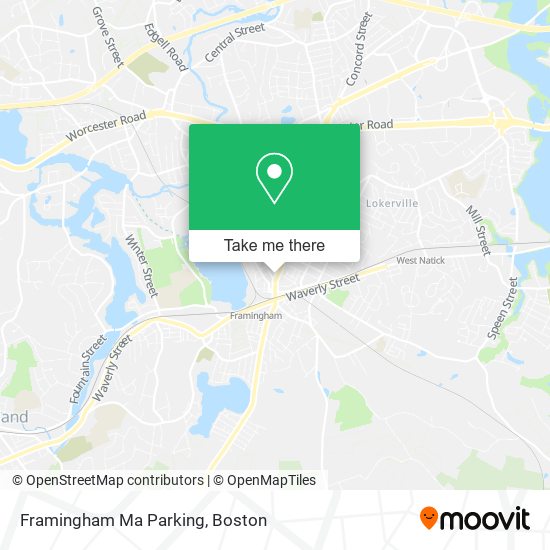 Mapa de Framingham Ma Parking