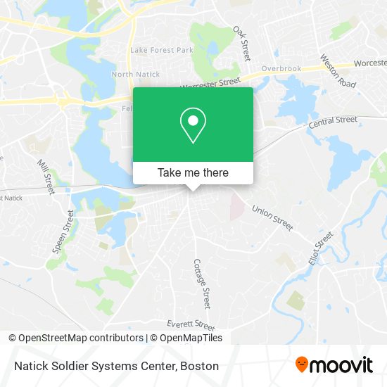 Natick Soldier Systems Center map