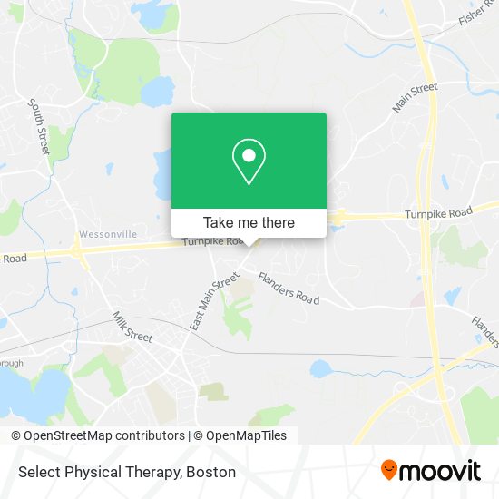 Select Physical Therapy map