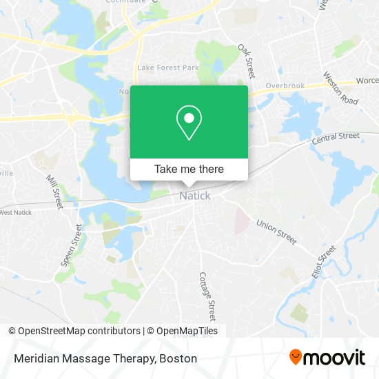 Meridian Massage Therapy map