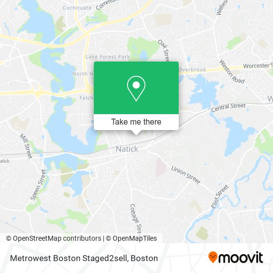 Metrowest Boston Staged2sell map