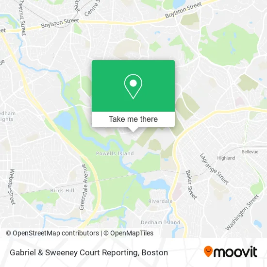 Gabriel & Sweeney Court Reporting map