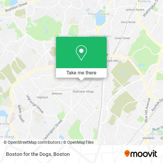 Boston for the Dogs map