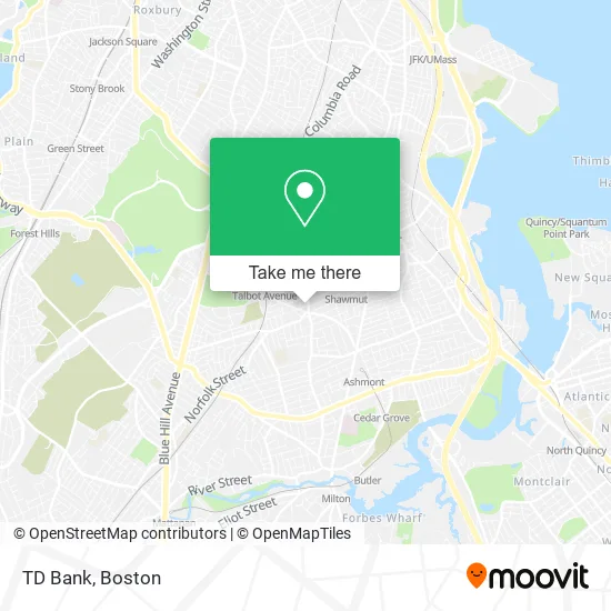 TD Bank map