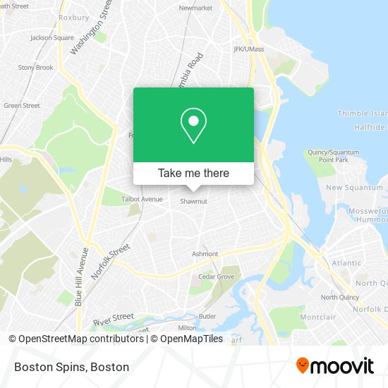 Boston Spins map