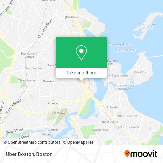 Mapa de Uber Boston
