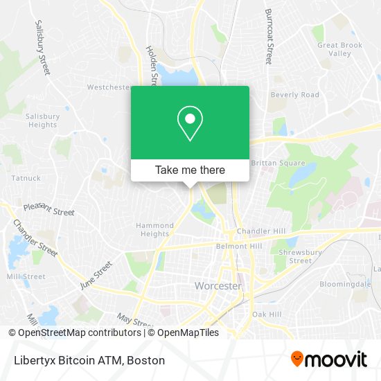 Mapa de Libertyx Bitcoin ATM