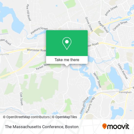 The Massachusetts Conference map