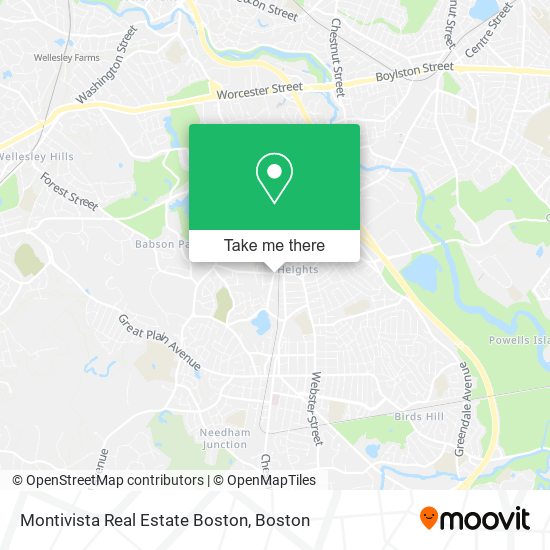 Mapa de Montivista Real Estate Boston