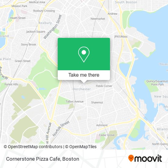 Mapa de Cornerstone Pizza Cafe