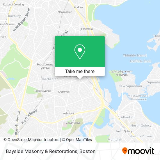 Bayside Masonry & Restorations map