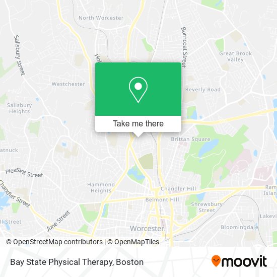 Bay State Physical Therapy map