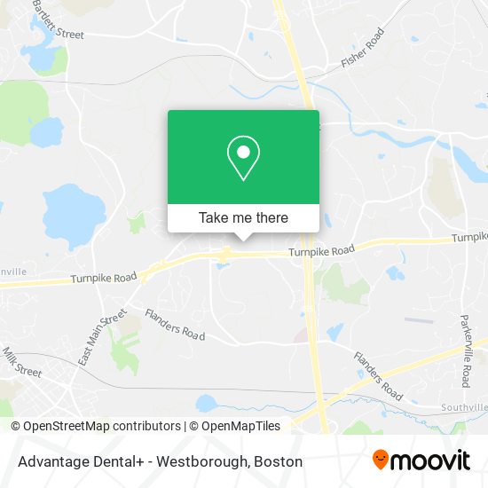 Mapa de Advantage Dental+ - Westborough