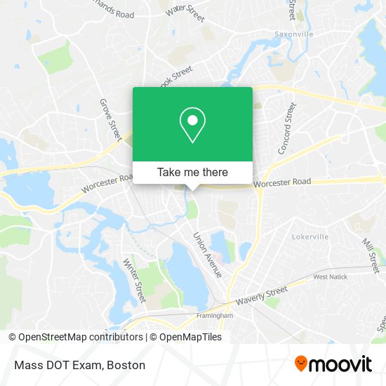 Mass DOT Exam map