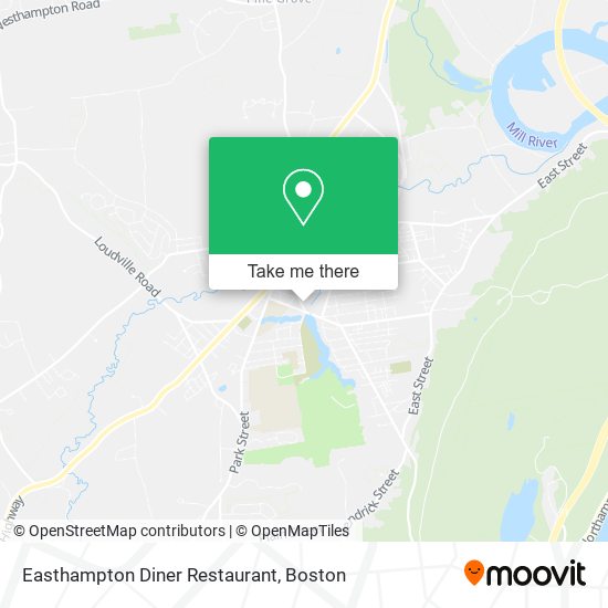 Mapa de Easthampton Diner Restaurant