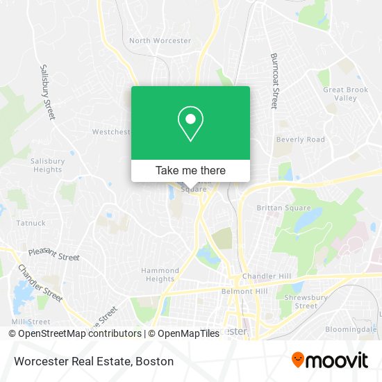 Worcester Real Estate map