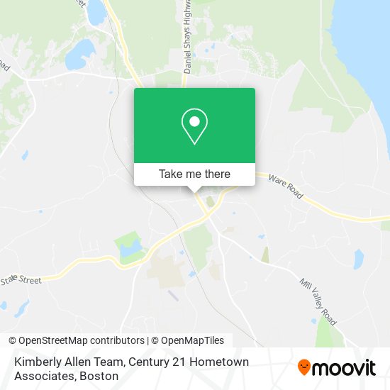 Kimberly Allen Team, Century 21 Hometown Associates map